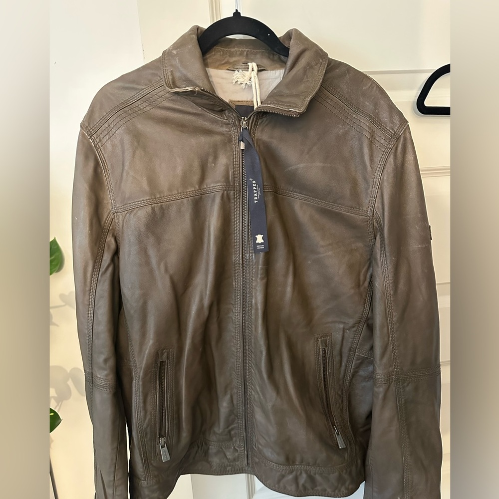 Trapper Men’s Leather Jacket - Picture 5 of 6